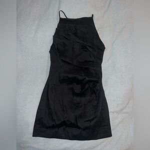 ZARA-black strappy mini dress